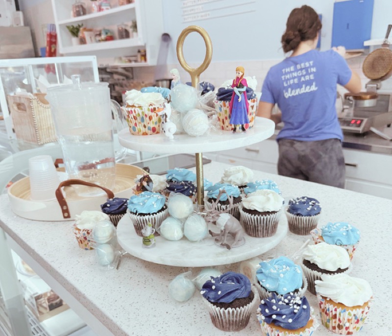 Birthday party setup with ice cream at Phil's Mount Pleasant